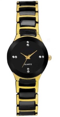 SPINOZA black gold metal belt luxury watch for girls Analog Watch  - For Women   Watches  (SPINOZA)