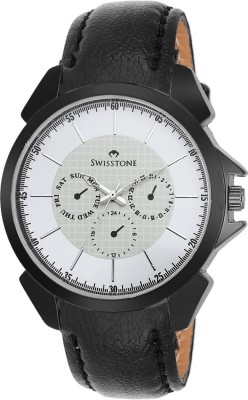 Swisstone SW-GR026-WHT-BLK Analog Watch  - For Men   Watches  (Swisstone)