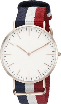 SPINOZA DW blue white red stylish slim dial Analog Watch  - For Boys & Girls   Watches  (SPINOZA)