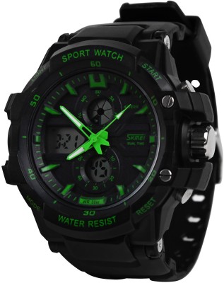 Skmei 0990GRN Rugged Analog-Digital Watch  - For Men   Watches  (Skmei)