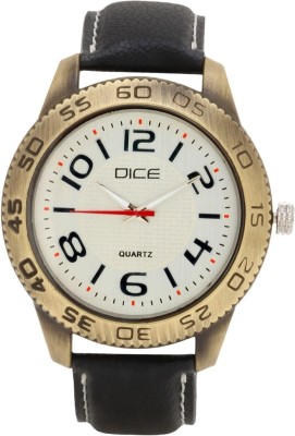 Dice DCML38LTBLKWIT066 Bikers Choice Analog Watch  - For Men   Watches  (Dice)