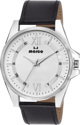Marco ELITE SLIM LOOK MR-GR41-WHITE-BLACK Analog Watch  - For Men   Watches  (Marco)