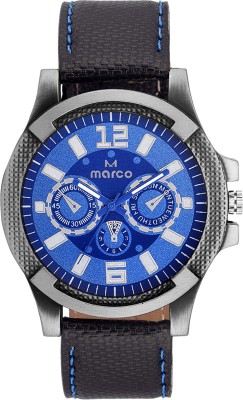 Marco MR-GR234-BLU-BLK Analog Watch  - For Men   Watches  (Marco)