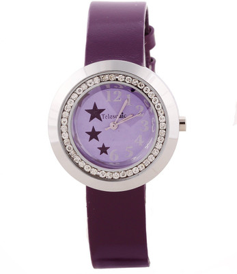 

Telesonic TDRS-101 (Purple) Sparkle Star Watch - For Women
