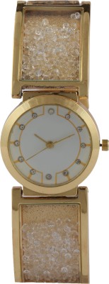 Merchanteshop Diamond stone studded Gold Analog Watch  - For Women   Watches  (Merchanteshop)