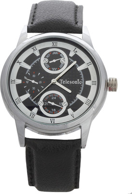 

Telesonic GSB02-BLACK Platinum Time Watch - For Men