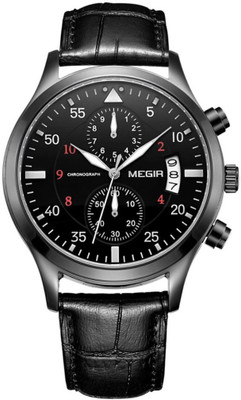 

Megir Gmarks-2021-Black Executive Watch - For Men