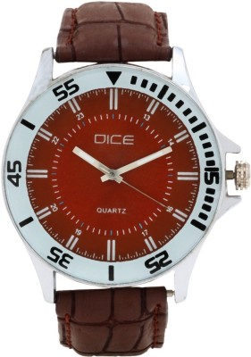 Dice DCMLRD35LTBRNBRN311 Doubler Analog Watch  - For Men   Watches  (Dice)