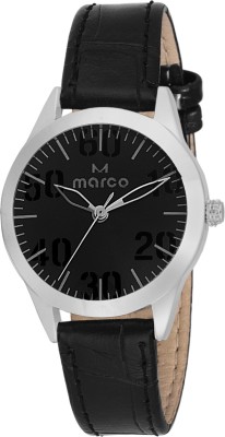 Marco ELEGANT LR300-BLK-BLK Analog Watch  - For Women   Watches  (Marco)