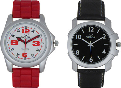 

Volga Branded Leather Quality Designer Dial Diwali Special Combo97 Designer Sport Looks WaterProof Mens Watch Watch - For Men
