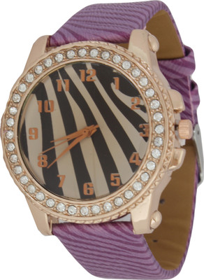 Zoya 110_1 Zebra Strap Watch - For Women