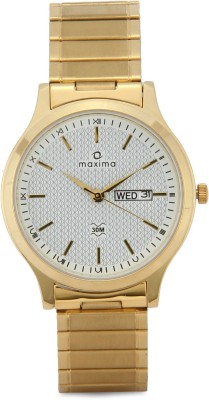 Maxima 32553CMGY Gold Analog Watch  - For Women   Watches  (Maxima)