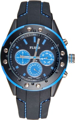 Fluid FL-103-BK-BL Analog Watch  - For Men   Watches  (Fluid)