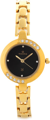 

Maxima 29411BMLY Swarovski Gold Watch - For Women