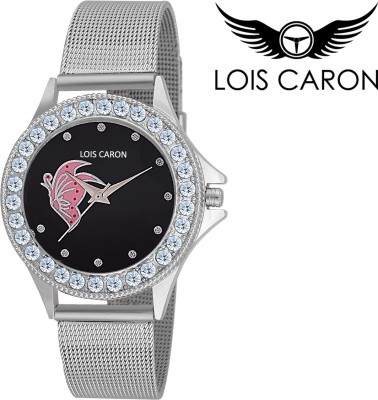 Lois Caron LCD-4508 BLACK ANALOG WATCH Watch  - For Women   Watches  (Lois Caron)