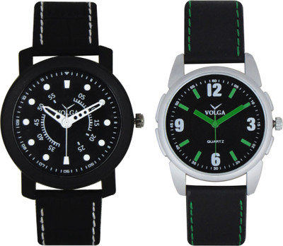 

Volga Branded Leather Quality Designer Dial Diwali Special Combo271 Designer Sport Looks WaterProof Mens Watch Watch - For Men