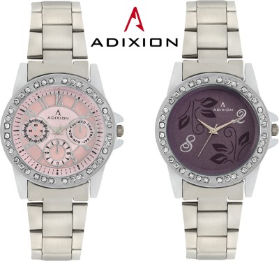Adixion 9401SM070206 Combo New Chronograph Pattern Steel Analog Watch  - For Women   Watches  (Adixion)