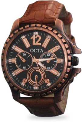 Octa OctaBrown Analog Watch  - For Men   Watches  (Octa)