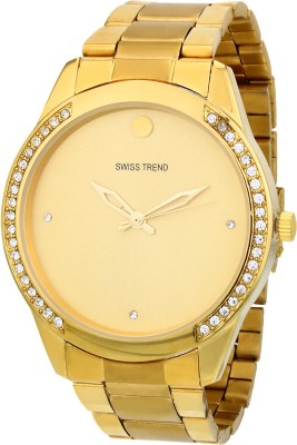 Swiss Trend ST2015 Golden Analog Watch  - For Men   Watches  (Swiss Trend)
