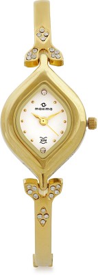 Maxima 22381BMLY Gold Analog Watch  - For Women   Watches  (Maxima)