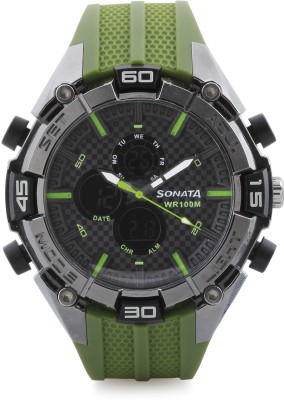 Sonata NH77028PP02 Superfibre Analog-Digital Watch  - For Men & Women   Watches  (Sonata)