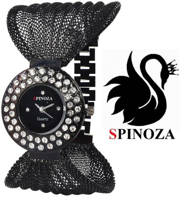 View SPINOZA Glory black fancy beautiful Analog Watch  - For Women Wrist Watches Price Online(SPINOZA)