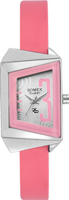 

ROMEX Elegant Pink Square Watch - For Women