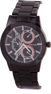 Telesonic GCBK-09BLACK Platinum Time Watch  - For Men   Watches  (Telesonic)