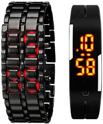 True Colors COMBO OF MAGNETIC AND SAMURAI Digital Watch  - For Men   Watches  (True Colors)