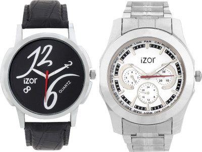 

ME&YOU Unique Combo of Black & Silver Stainless Steel Watch - For Men