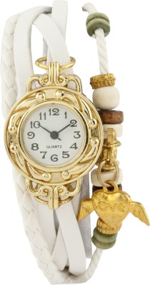 COSMIC GOLD WHITE BRACELET WATCH HAVING VINTAGE LOVE PENDENT Analog Watch  - For Women   Watches  (COSMIC)
