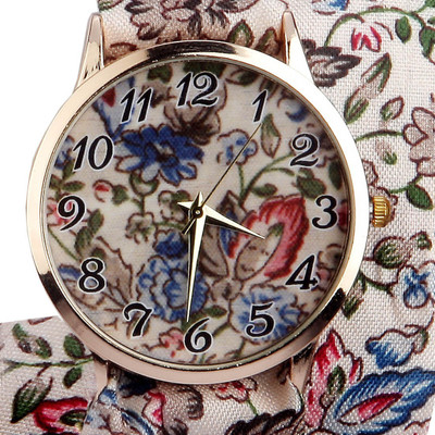 

The Zoya Life Z-TZL-FB-RDBU-04 Fabric Belt Watch - For Girls