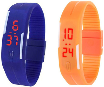 

CrackaDeal High Quality Blue and Orange Led Watch - For Couple