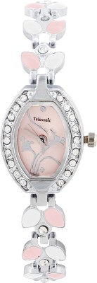 Telesonic GCI-104PINK Divine Leaf Series Analog Watch  - For Women   Watches  (Telesonic)