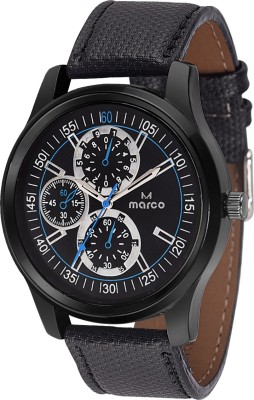 Marco MR-GR221-BLU-BLK HEAVY Analog Watch  - For Men   Watches  (Marco)