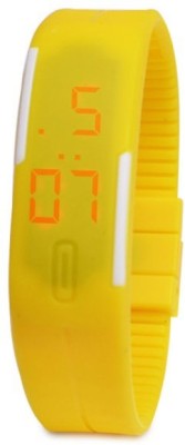 Pourni Led Band Yellow1 Digital Watch  - For Men   Watches  (Pourni)