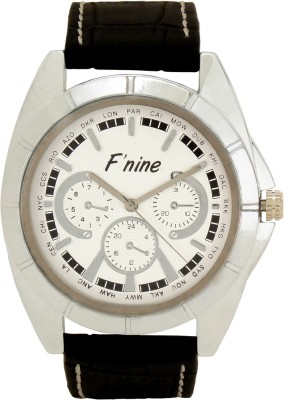 Fnine STYLISH HAND WATCH WITH GENUINE LEATHER STRAPS Analog Watch  - For Men   Watches  (Fnine)