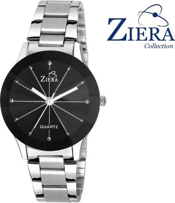 Ziera ZR8007 3D Black Silver Watch  - For Women   Watches  (Ziera)