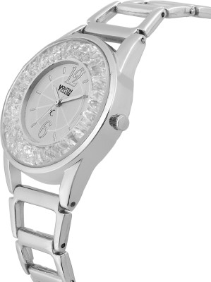 Youth Club FDM-195WHT BASIC STEEL Analog Watch  - For Women   Watches  (Youth Club)