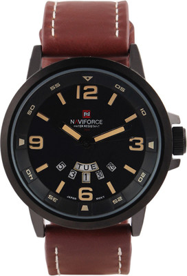 

Naviforce NF9028-DBK-CBK-SLBR Fashion Watch - For Men