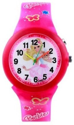 COSMIC Cosmic Amazing Light Pink Barbie Kids Watch With Multi Colour Light. B-01 Analog Watch  - For Girls   Watches  (COSMIC)