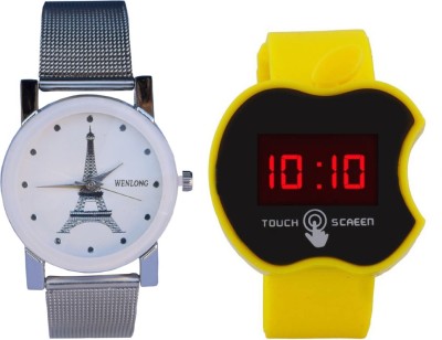 Creator White Designer And Yellow Apple Touch(Very May Colours) Analog-Digital Watch  - For Men & Women   Watches  (Creator)