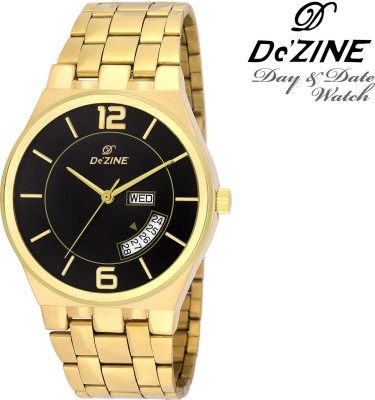 Dezine GOLD PLATED-DZ-GR044-BLK-GLD Analog Watch  - For Men   Watches  (Dezine)