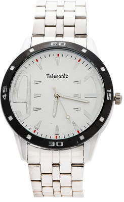 

Telesonic GCS06-WHITE Platinum Time Watch - For Men
