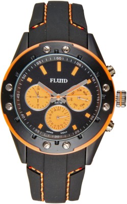 Fluid FL-103-BK-OR Analog Watch  - For Men   Watches  (Fluid)