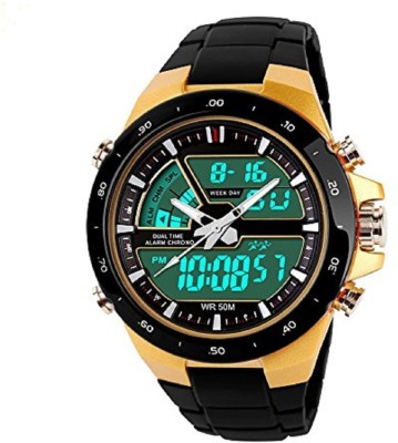 True Colors Look Like A King With Dual Time LED LOOK Analog-Digital Watch  - For Men   Watches  (True Colors)