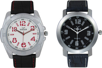 

Volga Branded Leather Quality Designer Dial Diwali Special Combo562 Designer Sport Looks WaterProof Mens Watch Watch - For Men