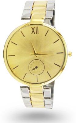 Style Feathers Rosra Gold Silver Golddial Analog Watch  - For Men & Women   Watches  (Style Feathers)