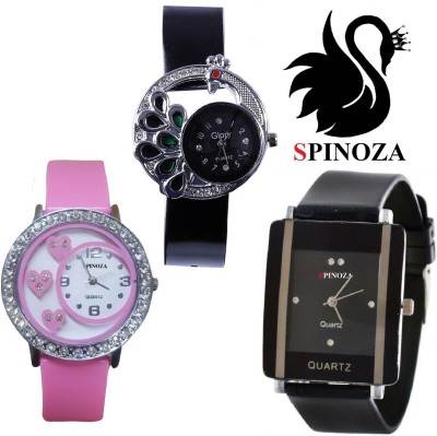 SPINOZA Diamond studded letest collaction with beautiful attractive peacock S09P42 Analog Watch  - For Women   Watches  (SPINOZA)