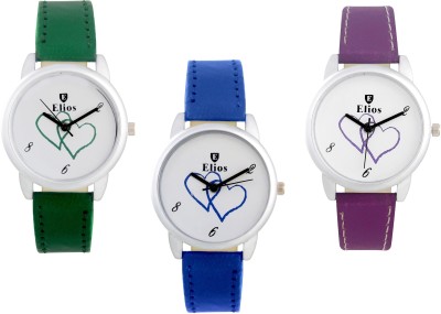 Elios Refreshing Mutlicolor Combo of Three Colors Analog Watch  - For Women   Watches  (Elios)